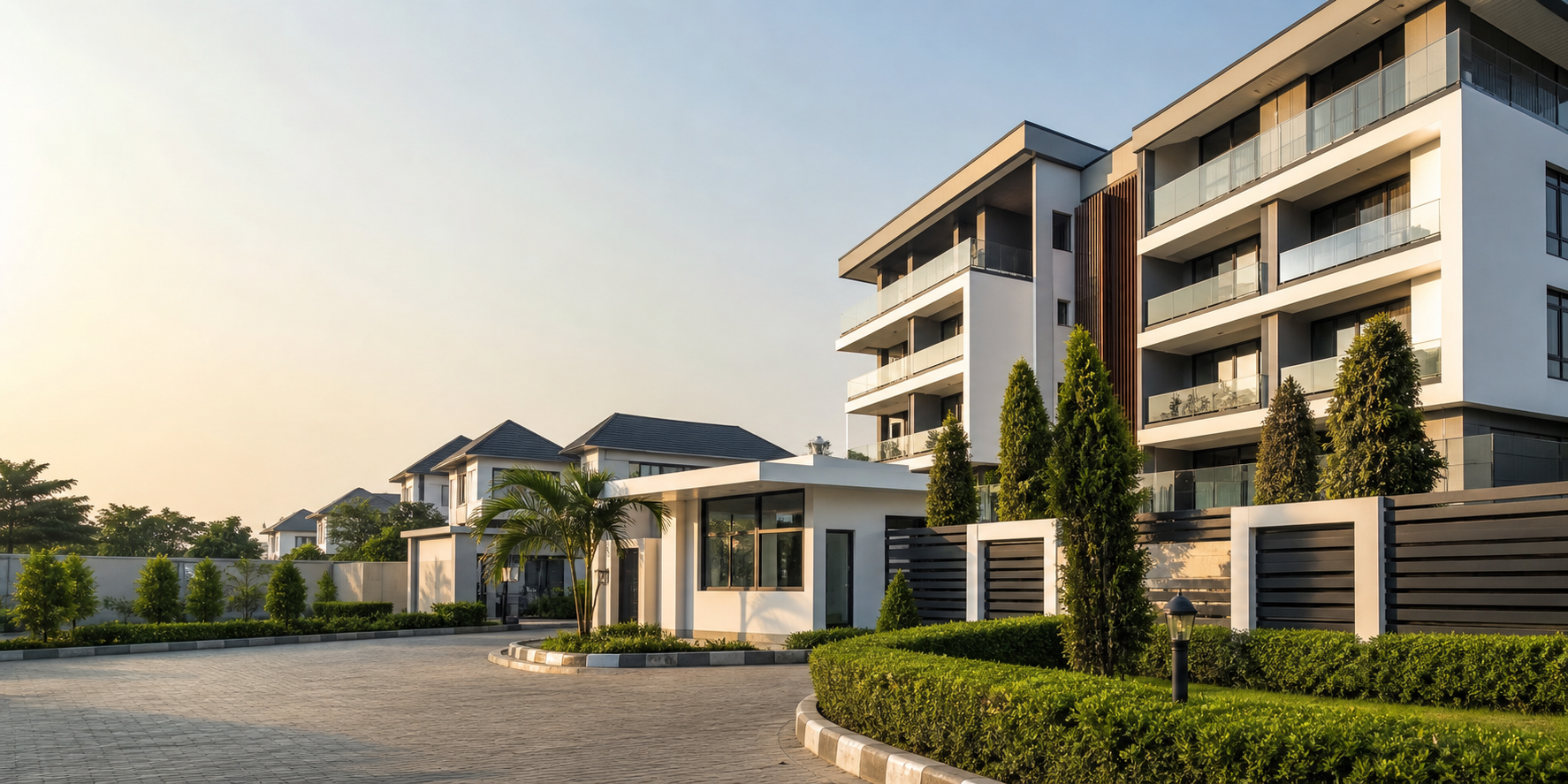 Modern residential and commercial property development
